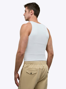 Mens | Portofino Form-Fitting Rib Tank | White