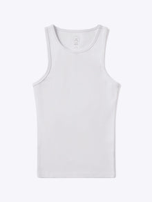Mens | Portofino Form-Fitting Rib Tank | White