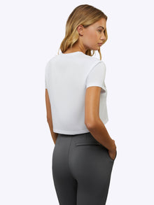 Womens | Almost Friday Classic-Fit PYCA Pro Tee Cropped | White
