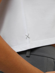 Womens | Almost Friday Classic-Fit PYCA Pro Tee Cropped | White