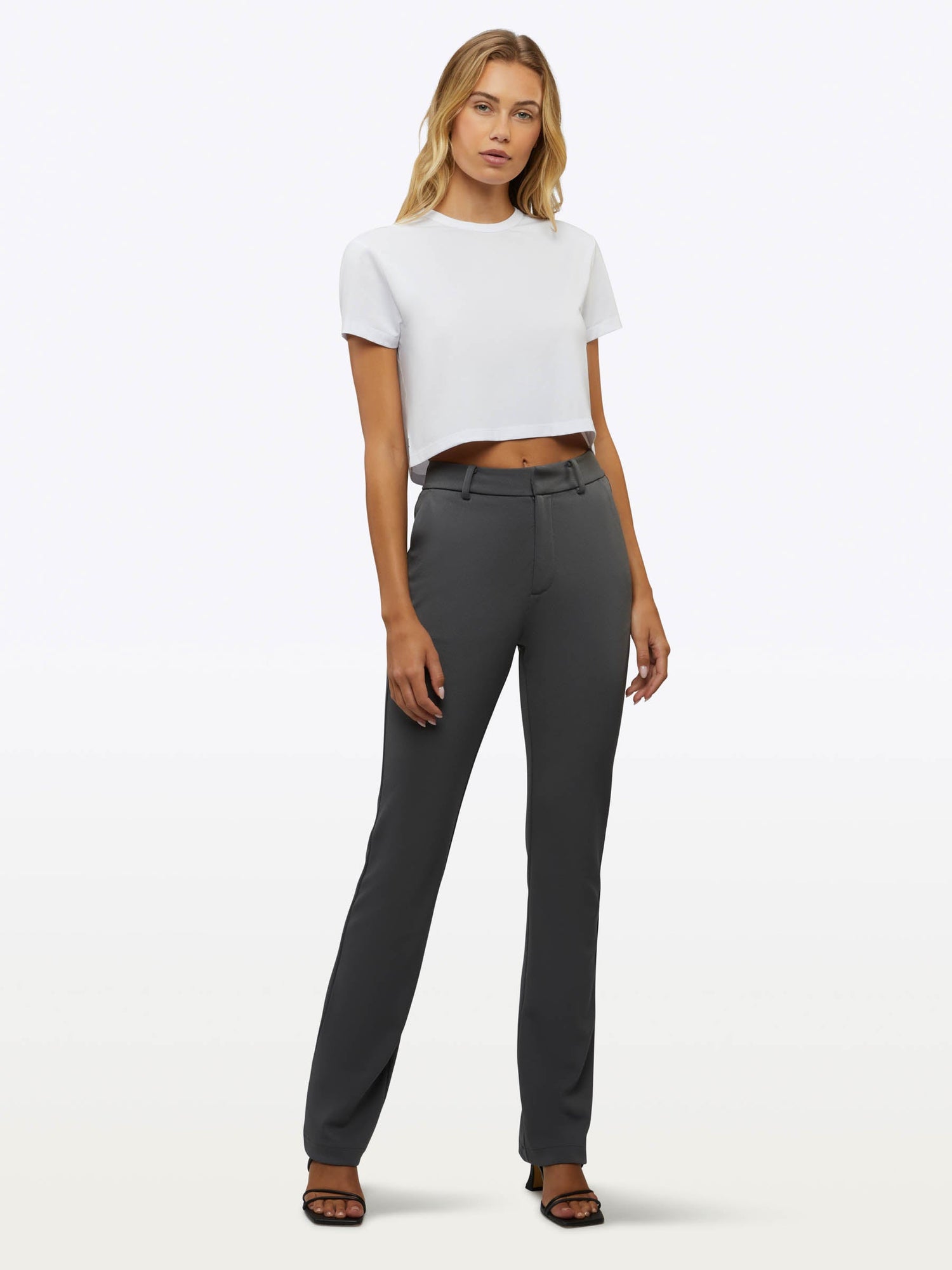 Womens | Almost Friday Classic-Fit PYCA Pro Tee Cropped | White