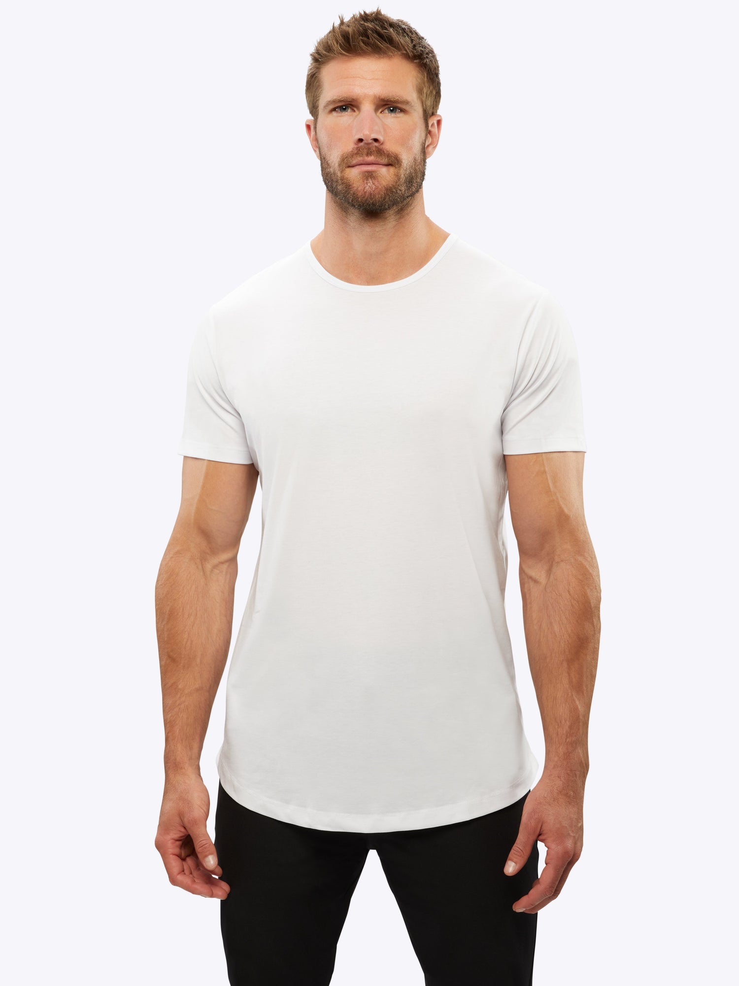 AO Curve-Hem Tee | White Signature-fit PYCA Pro