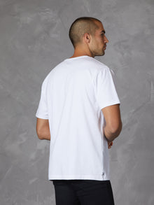 Mens | Branded Relaxed-Fit Cotton PYCA Frame Tee | White