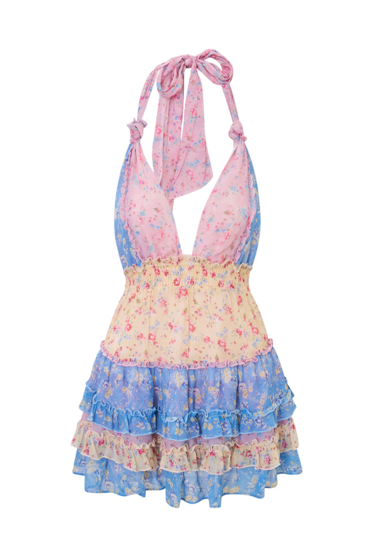 Quintelle Re-Edition Floral Mini Dress | Windsor Rose Print Mix