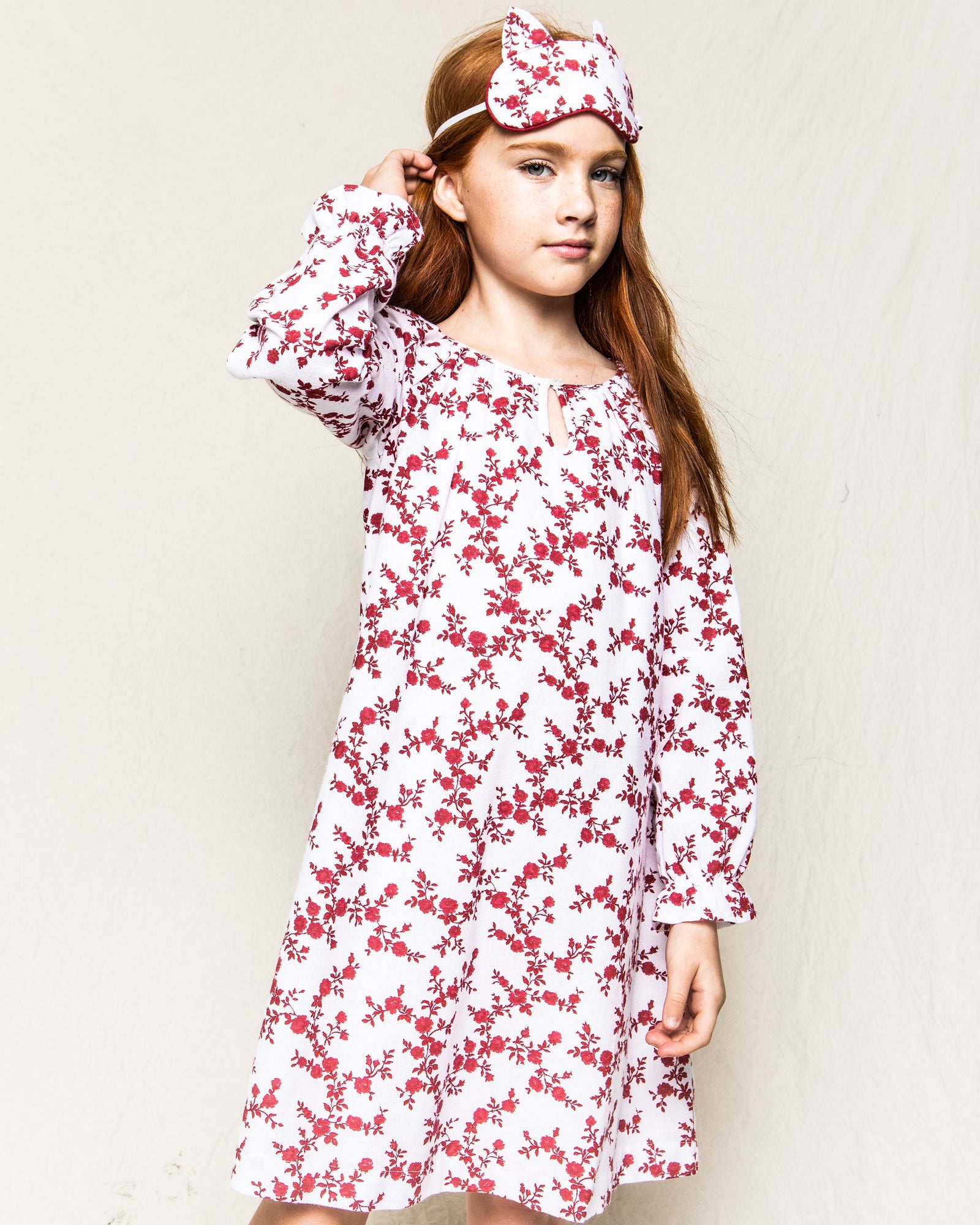 Girl's Brushed Cotton Delphine Nightgown | Knightsbridge Floral