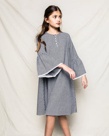 Girl's Flannel Seraphine Nightgown | West End Houndstooth