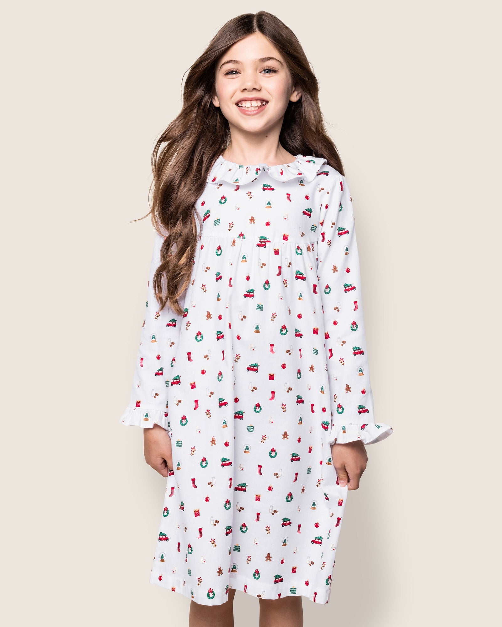 Girl's Twill Scarlett Nightgown | Winter Nostalgia