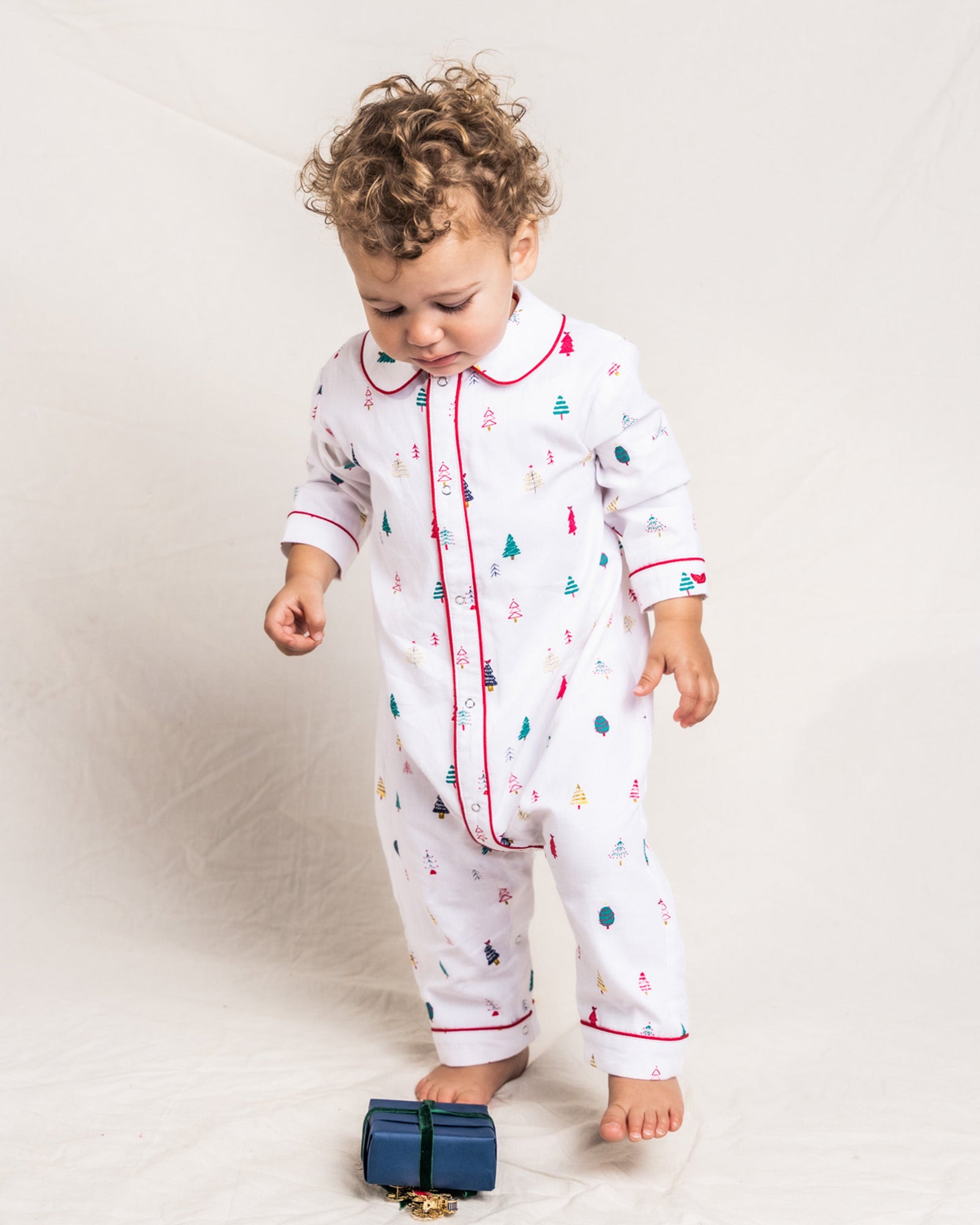 Baby's Twill Cambridge Romper | Merry Trees