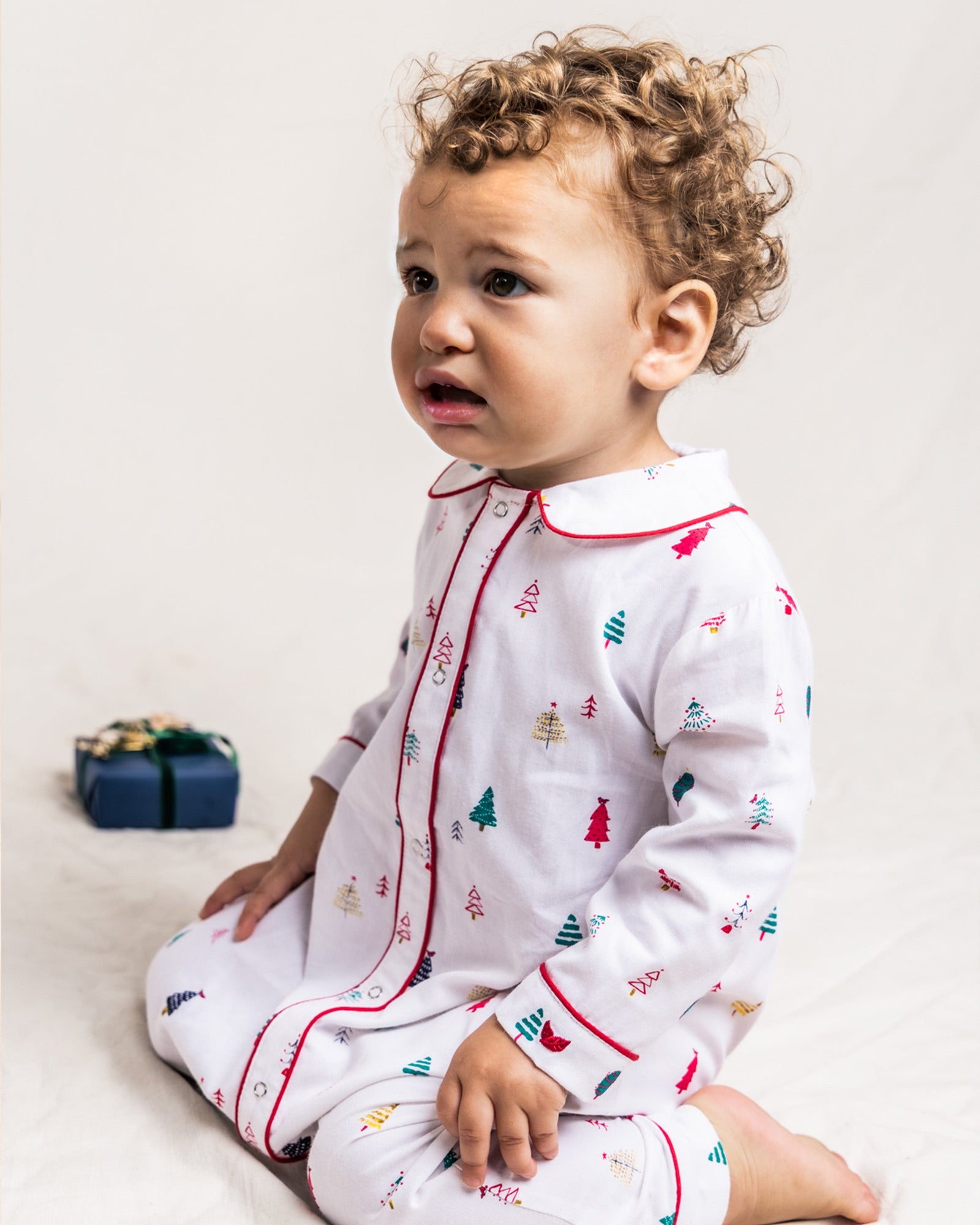 Baby's Twill Cambridge Romper | Merry Trees