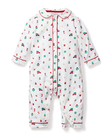 Baby's Twill Cambridge Romper | Winter Nostalgia