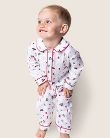 Baby's Twill Cambridge Romper | Winter Nostalgia