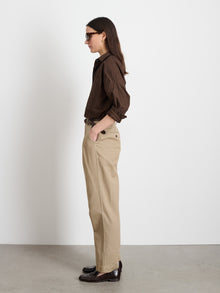 Women | Jo Shirt | Cotton Poplin Espresso