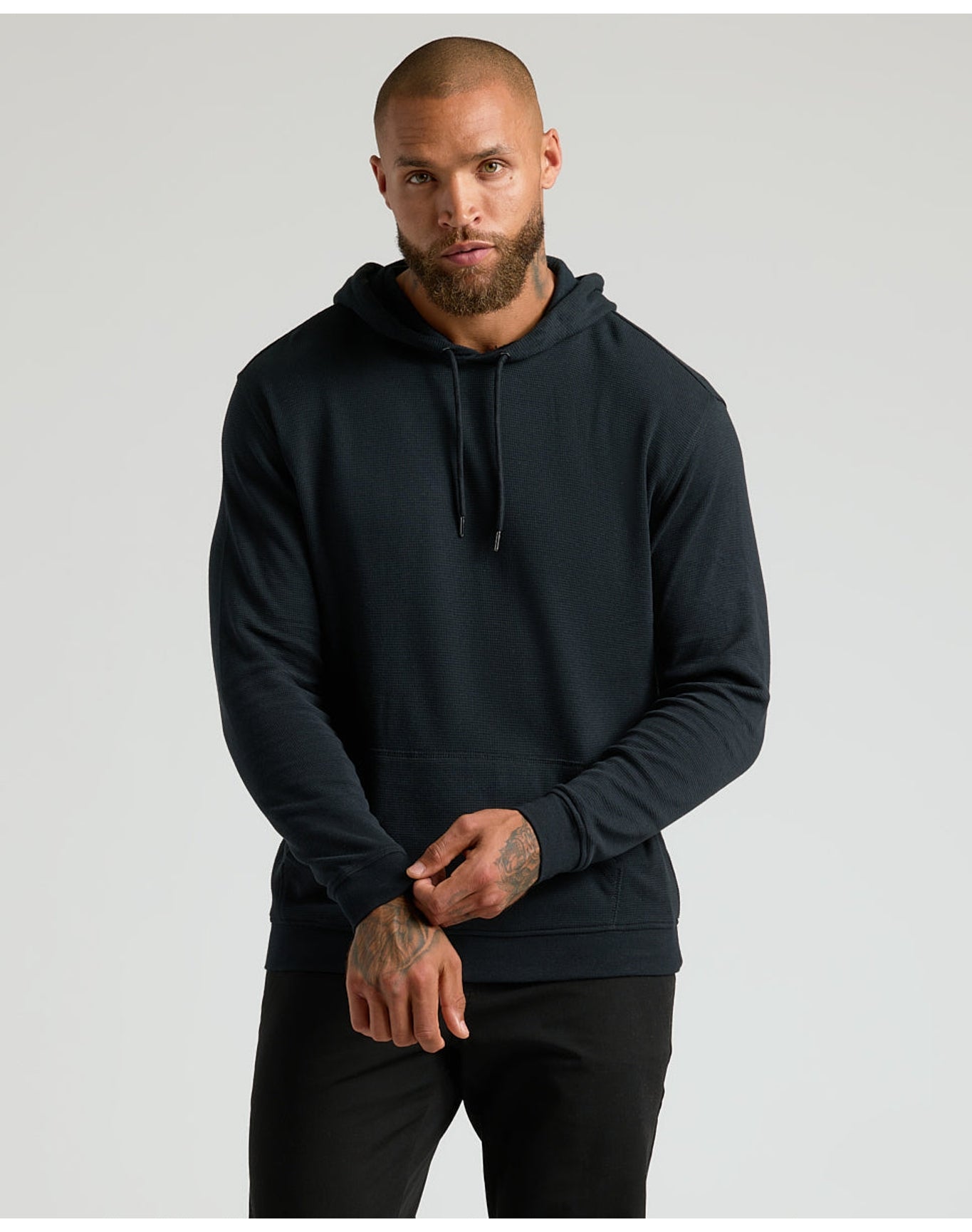 Waffle Hoodie | Black