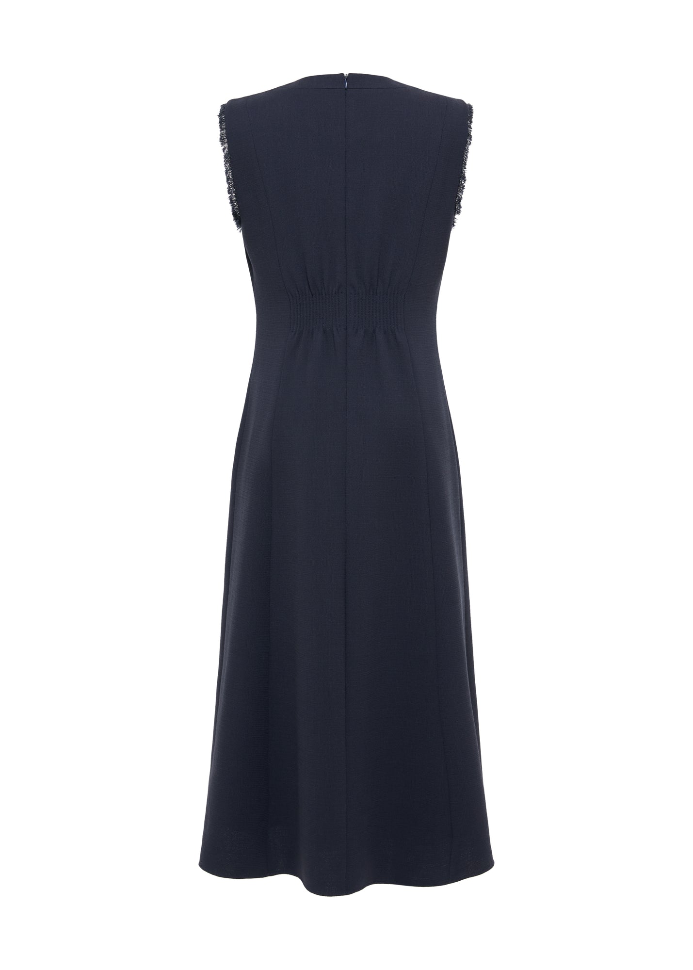 Waist-Cinched Vest Dress | Navy