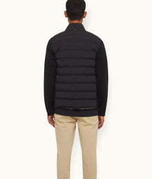 Wallace Merino Down Quilted Jacket | Navy