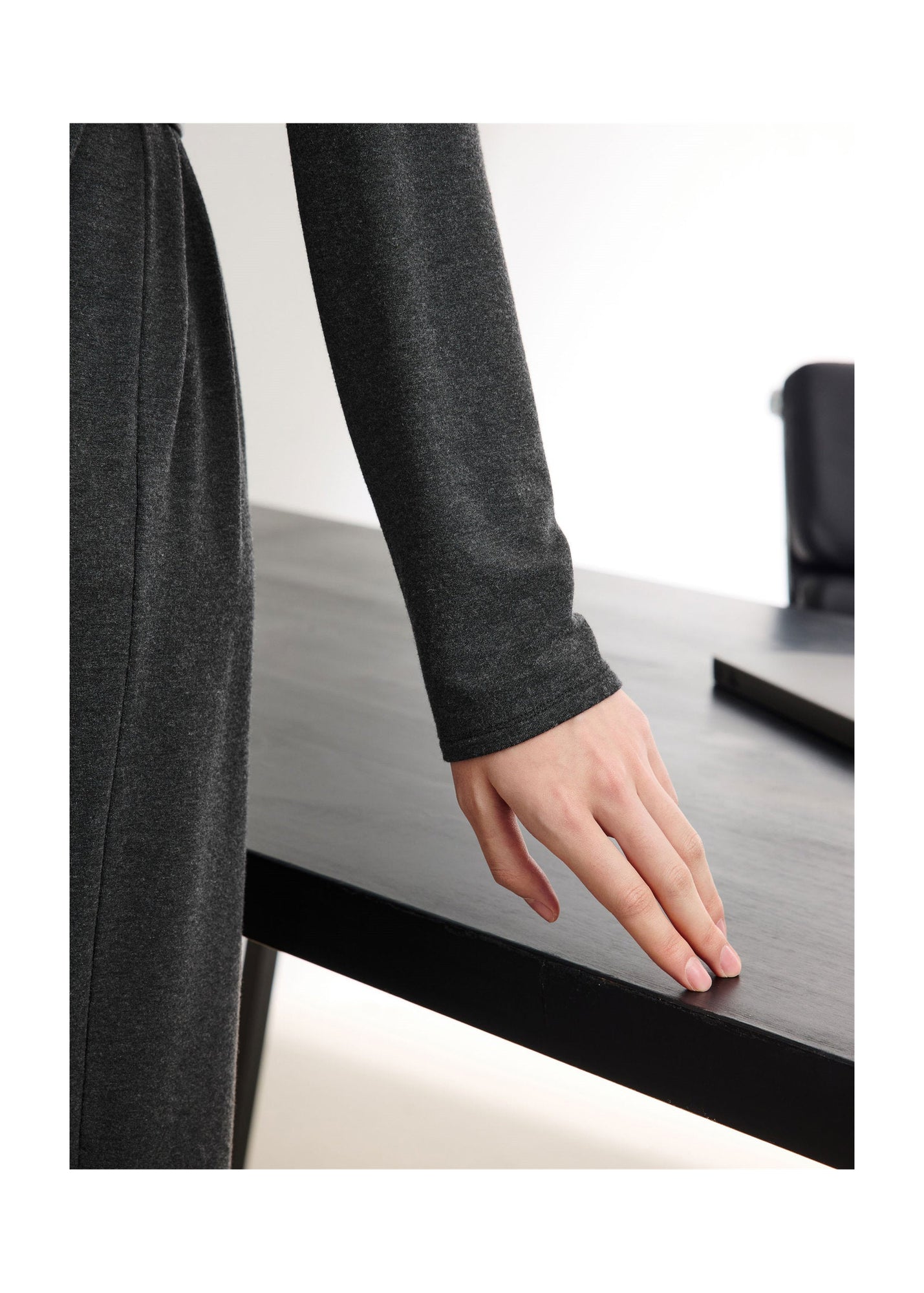 Warm Knit Dress | Gray