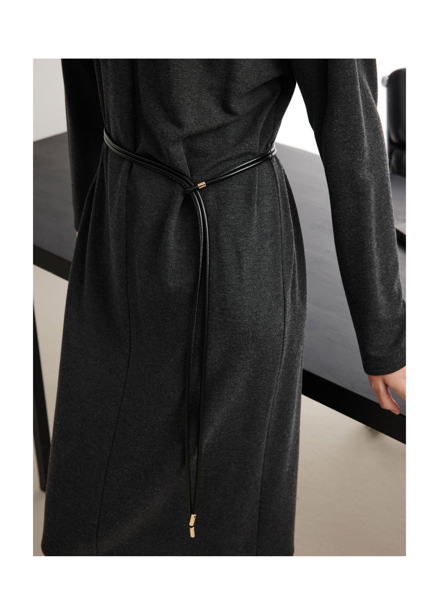 Warm Knit Dress | Gray