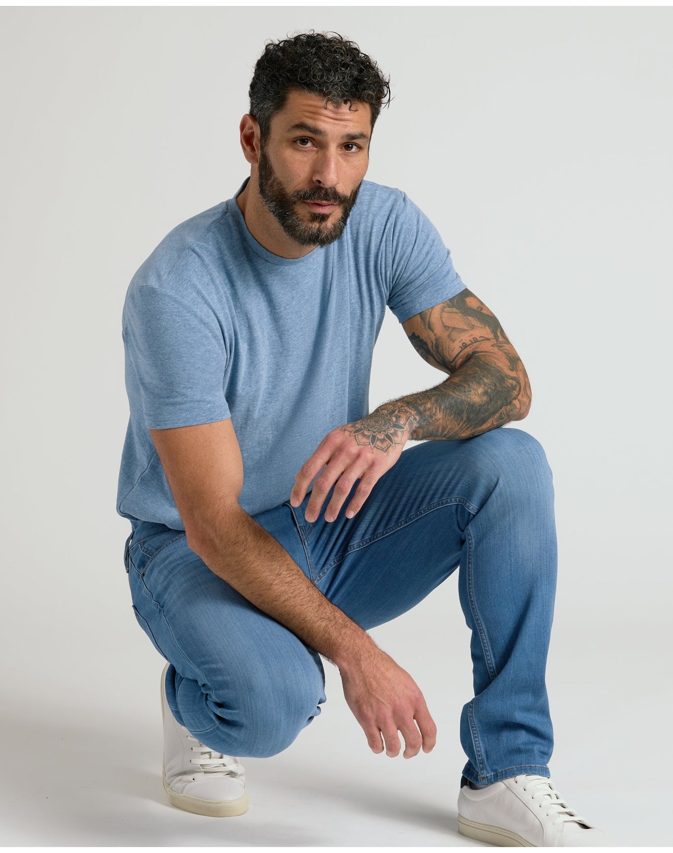 Wash Straight Comfort Stretch Jeans | Medium Indigo