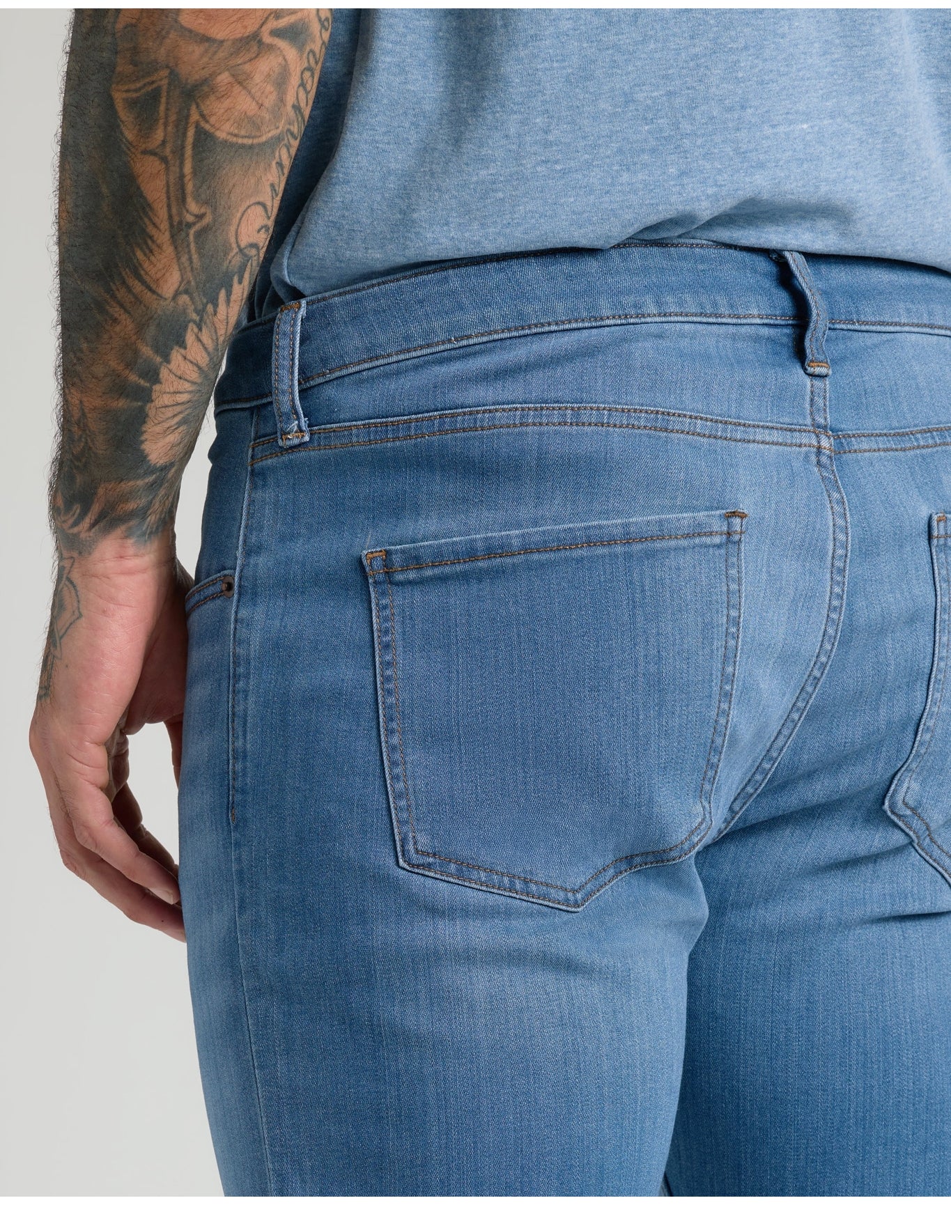 Wash Straight Comfort Stretch Jeans | Medium Indigo