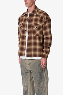 Western Flannel Shirt | Brown