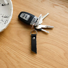 Leather Keyring | Black