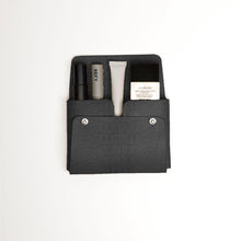 Croco Medium Pouch | Black
