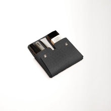 Croco Medium Pouch | Black