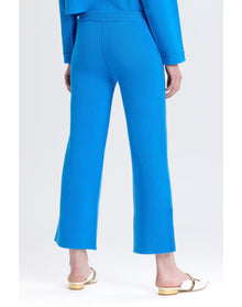 Wide Leg Sweater Pant | Cobalt
