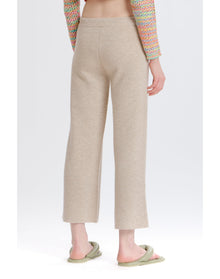 Wide Leg Sweater Pant | Oatmeal