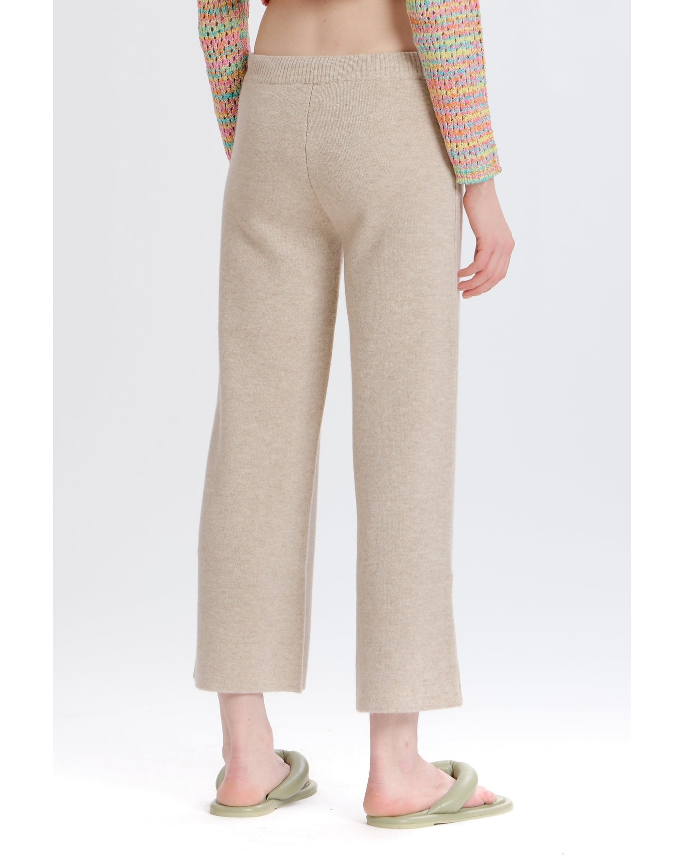 Wide Leg Sweater Pant | Oatmeal