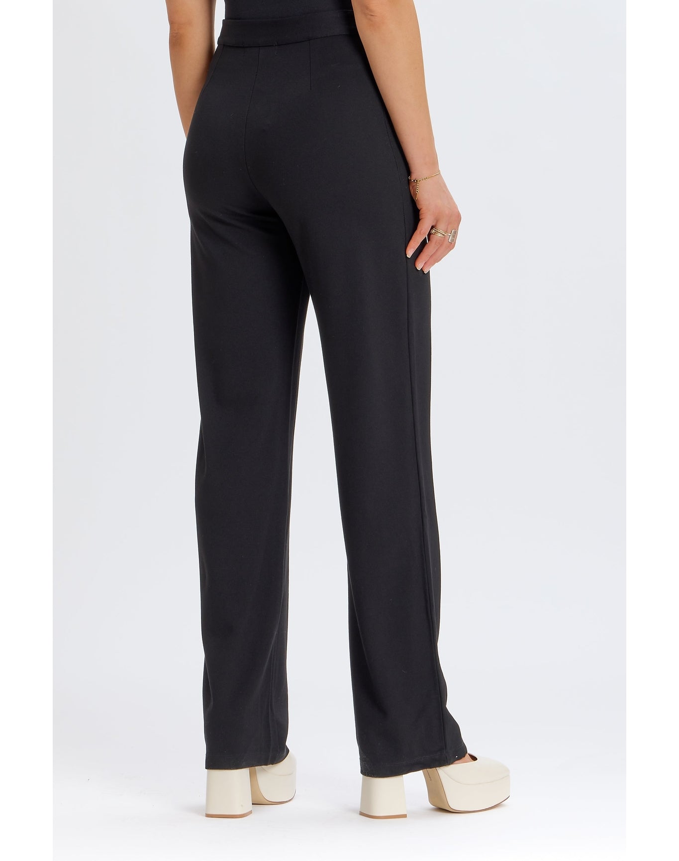 Wide Leg Trouser | Black