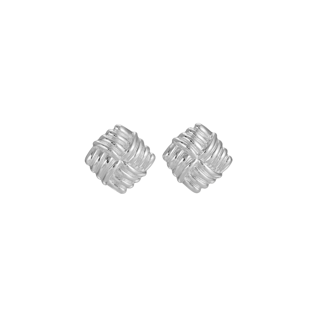 Wind Statement Earrings | Silver Plated