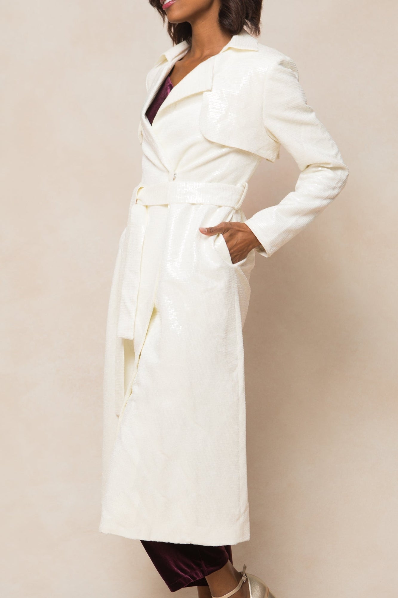 Women | Angelica Trench | White