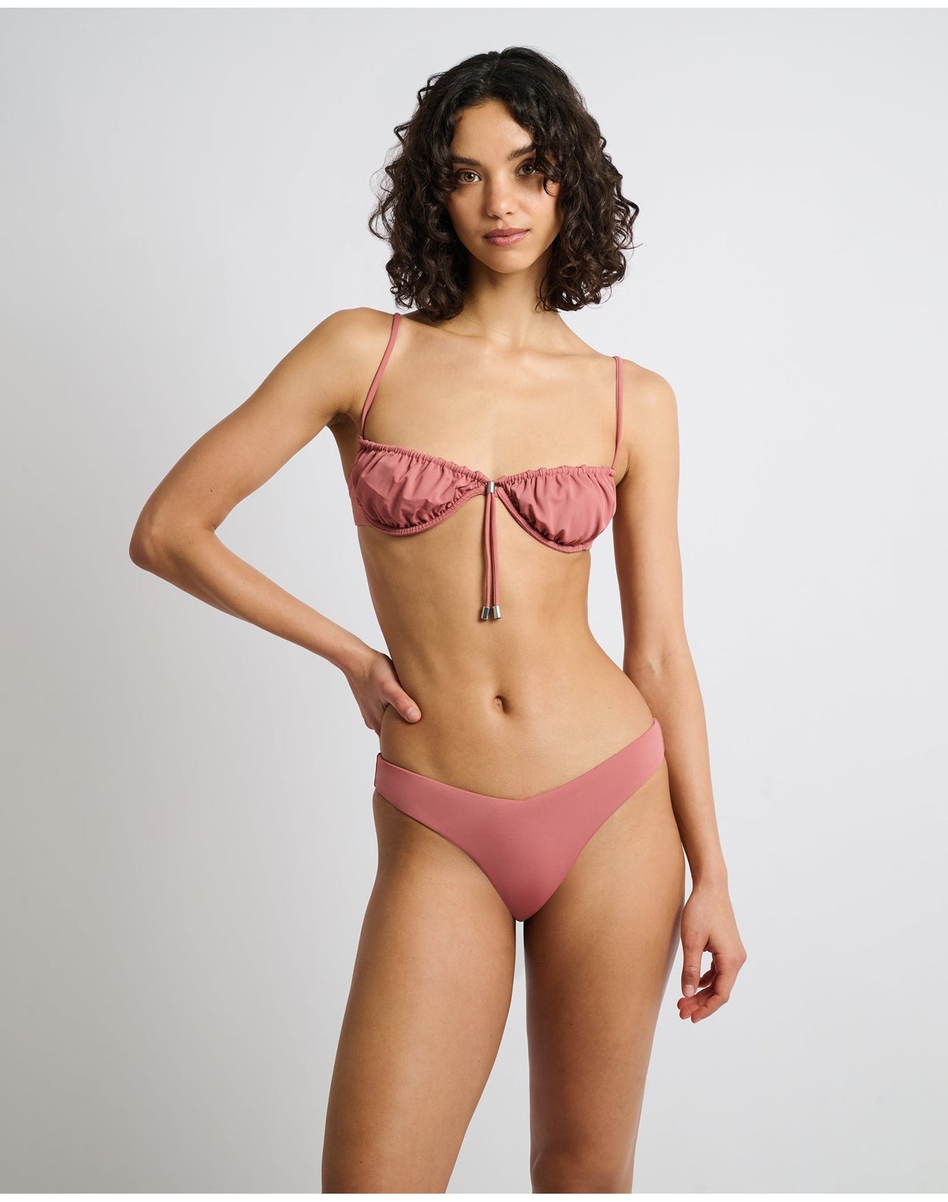 Women | Chiara Bikini Bottom | Clay Rose