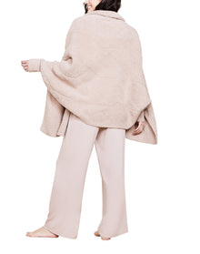 Women | Cozychic Cable Weave Blanket Wrap | Willow