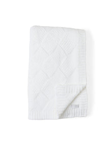 Women | Cozychic Diamond Weave Blanket Scarf | Pearl