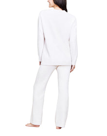 Women | Cozychic Lite Contrast Ribbed Pant | Primrose-Pearl