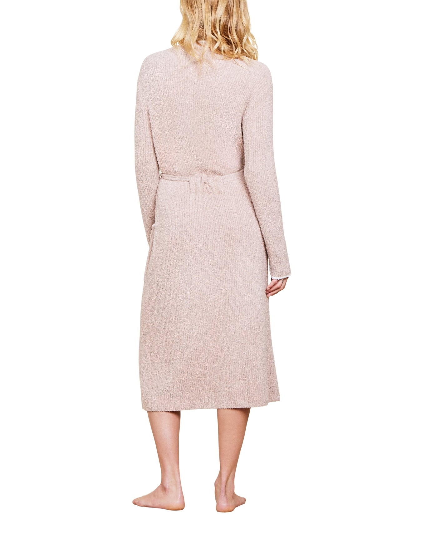 Women | Cozychic Lite Contrast Ribbed Robe | Willow-Pearl
