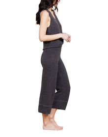 Women | Cozychic Lite Contrast Stitch Cropped Pant | Carbon-Pearl