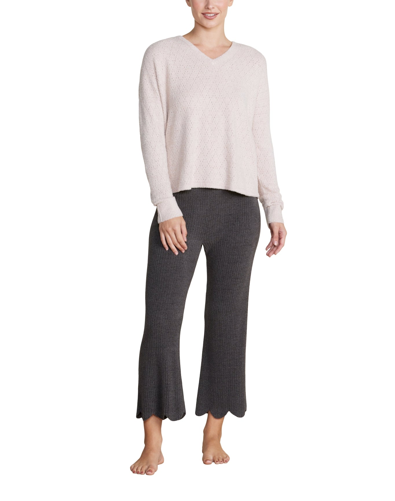 Women | Cozychic Lite Diamond Pointelle Cardigan | Chai