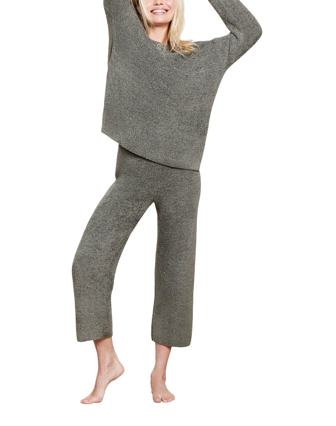 Women | Cozychic Lite Textured Pullover | Olive Branch