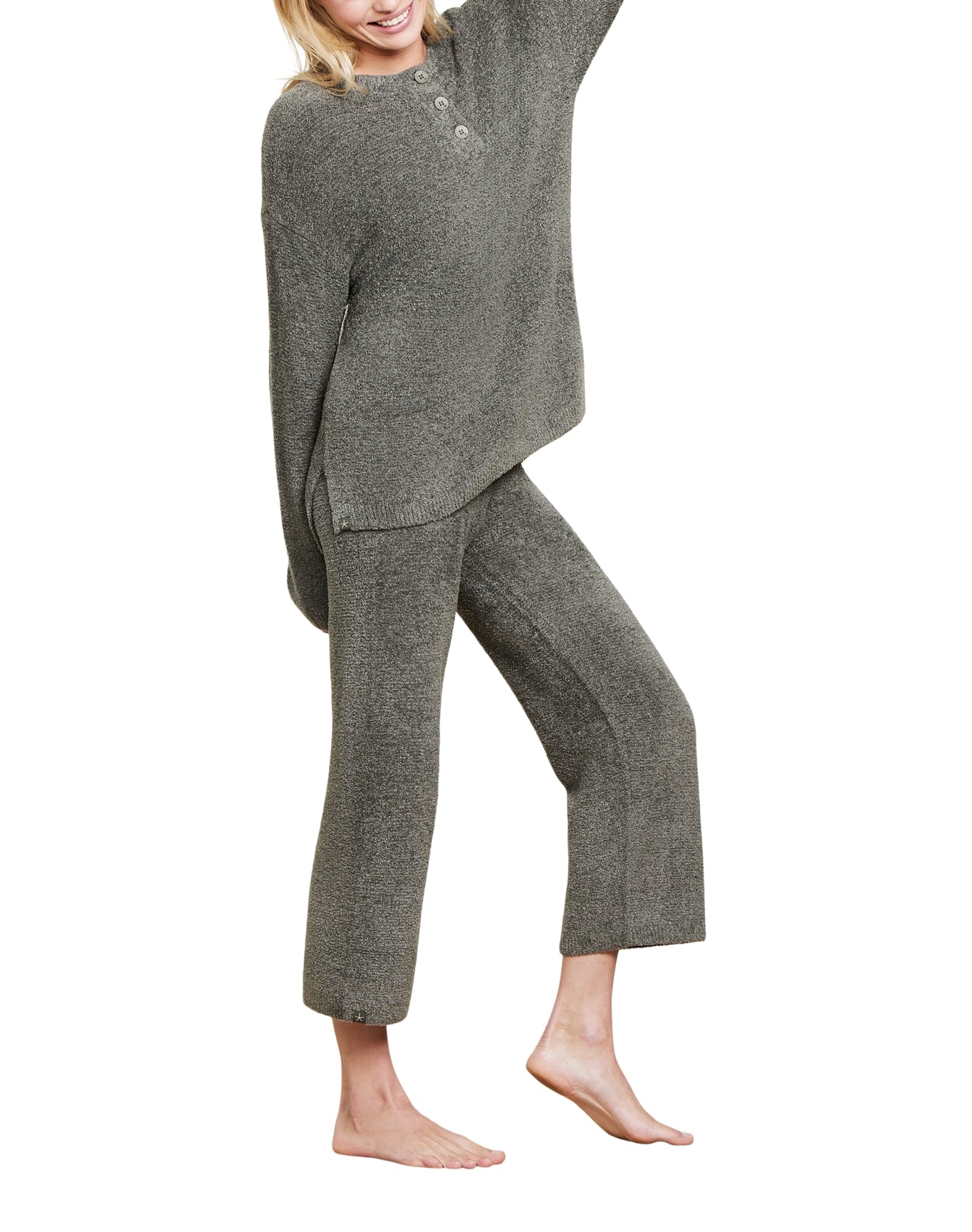 Women | Cozychic Lite Textured Pullover | Olive Branch