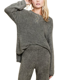 Women | Cozychic Lite Textured Pullover | Olive Branch