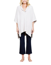 Women | Cozychic Shawl Collar Poncho | Stone