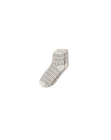 Women | Cozychic Stripe Geo Tennis Socks | Pearl Multi