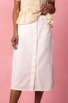 Women | Emma Denim Skirt | White