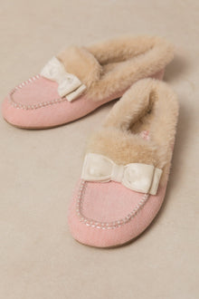 Women | Ivy Bow Slippers | Pink