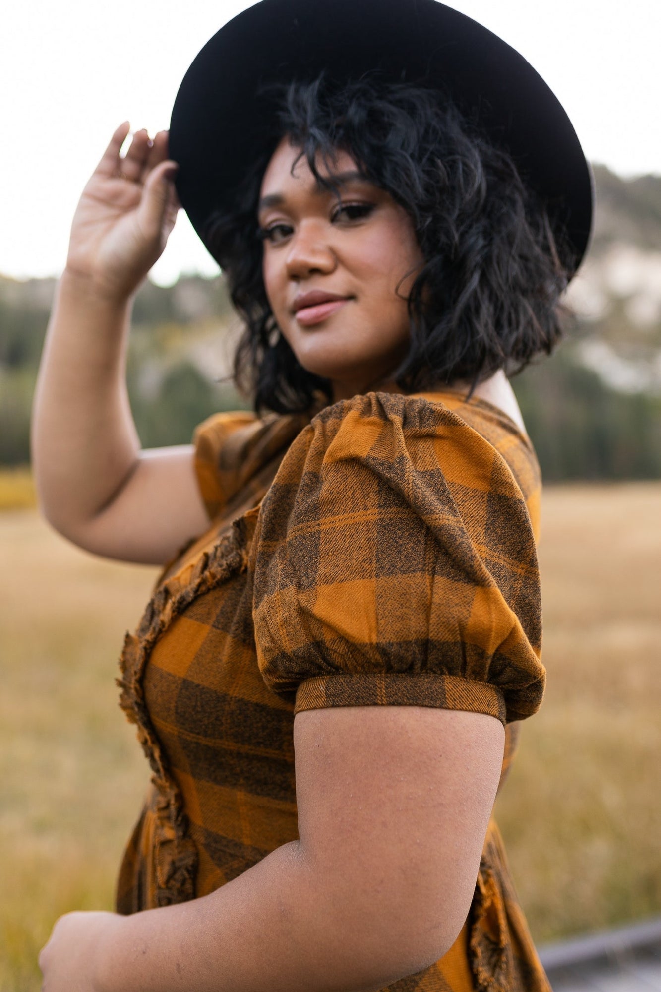 Women | Kimball Dress | Brown x Plaid