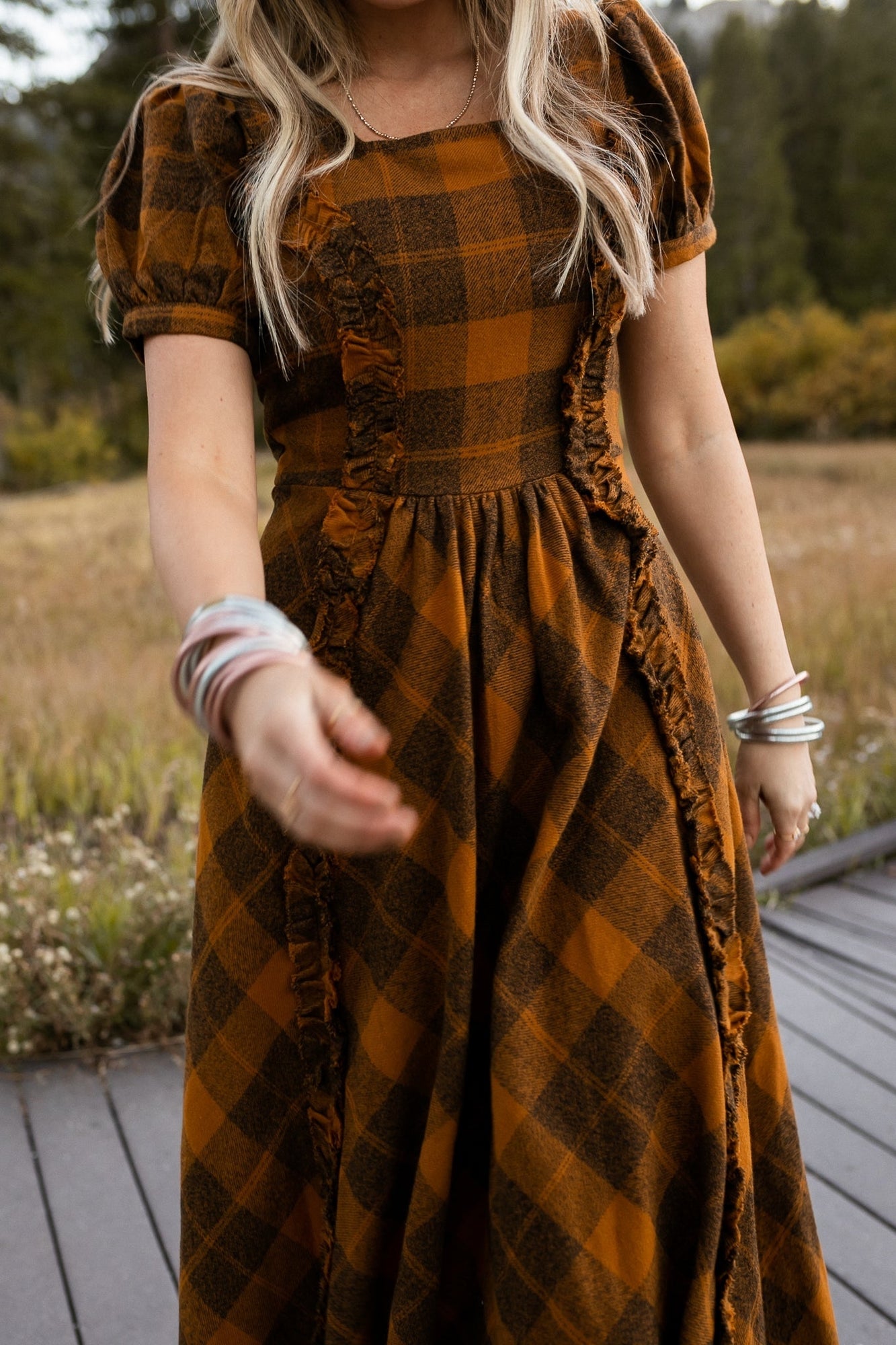 Women | Kimball Dress | Brown x Plaid