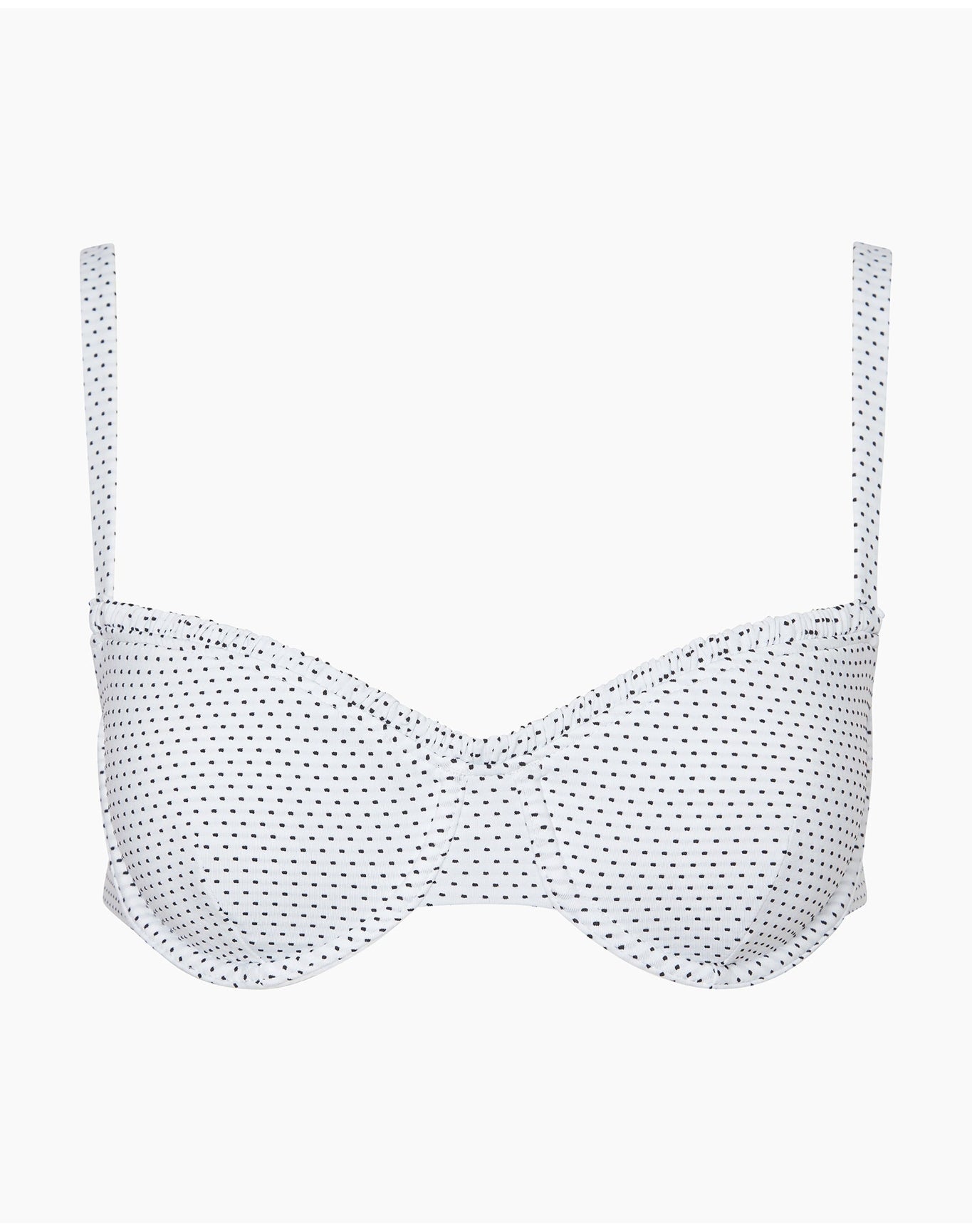 Women | Marilyn Bikini Top | White Black